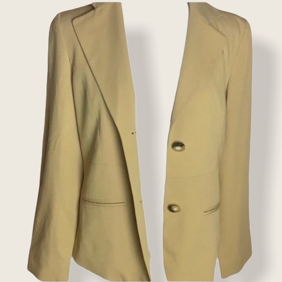 Evan Picone stretch camel colored blazer - Picture 3 of 4